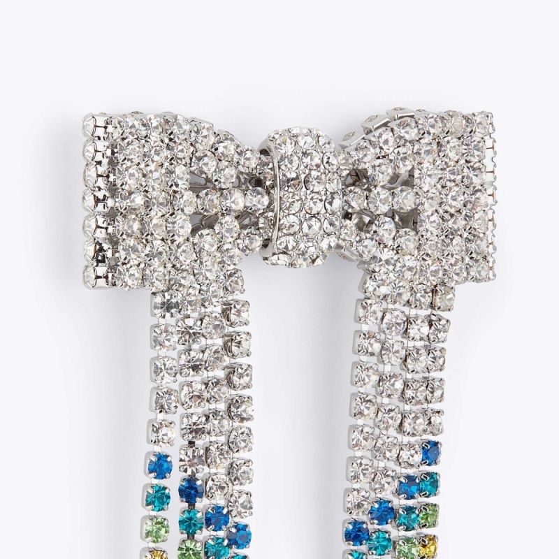 Kurt Geiger Rainbow Bow Earrings Colorati | TFIB7337