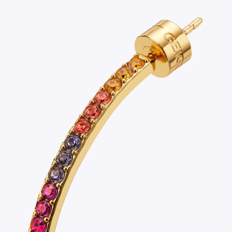 Kurt Geiger Rainbow Hoop Earrings Colorati | TITU6307