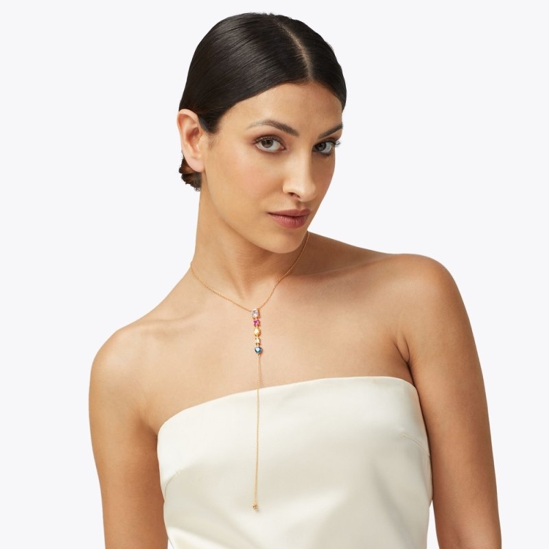 Kurt Geiger Rainbow Mix Necklace Colorati | OXVV3359