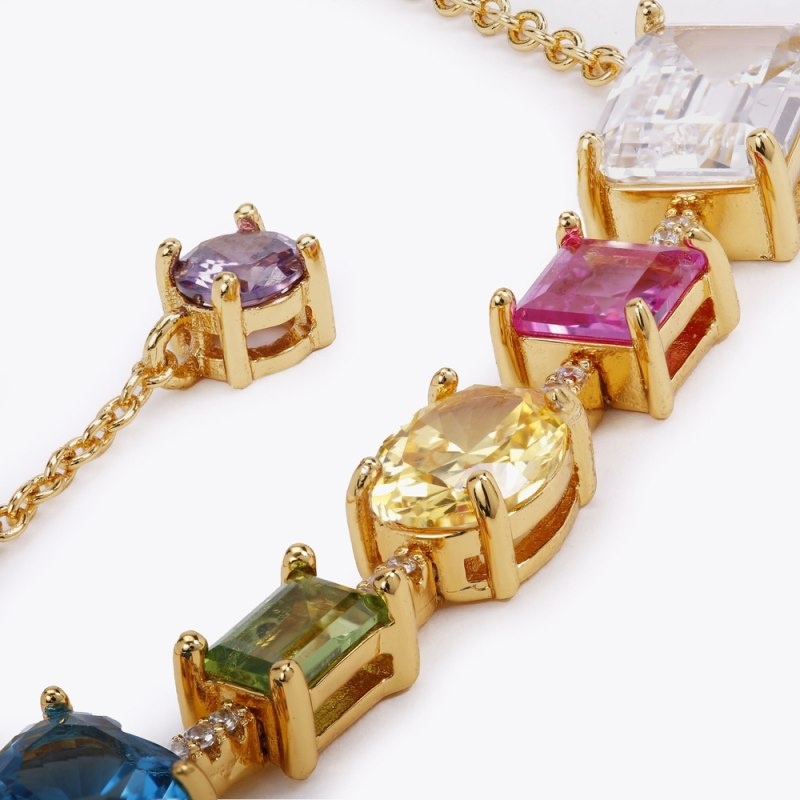 Kurt Geiger Rainbow Mix Necklace Colorati | OXVV3359