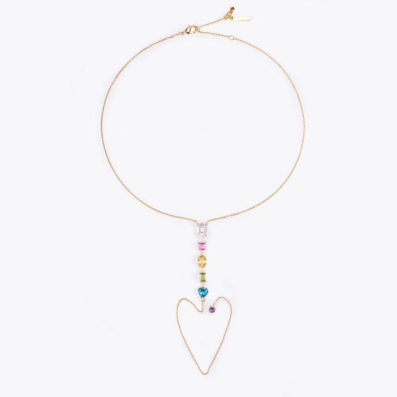 Kurt Geiger Rainbow Mix Necklace Colorati | OXVV3359