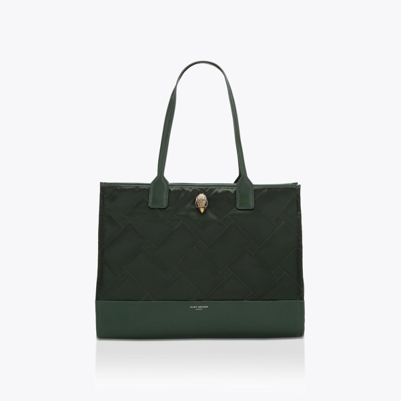 Kurt Geiger Recycled Square Verzi Inchis | KWUZ2888