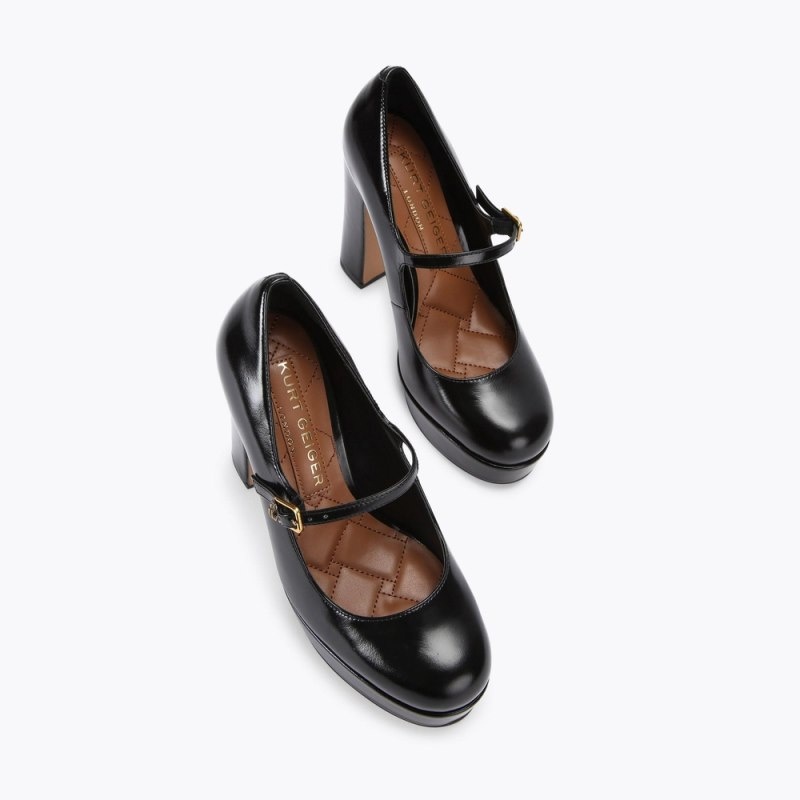 Kurt Geiger Regent Mary Jane Platforma Negrii | BNLP3393