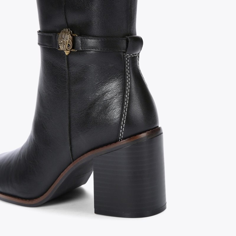 Kurt Geiger Shoreditch Block Heel Negrii | QKCS1003