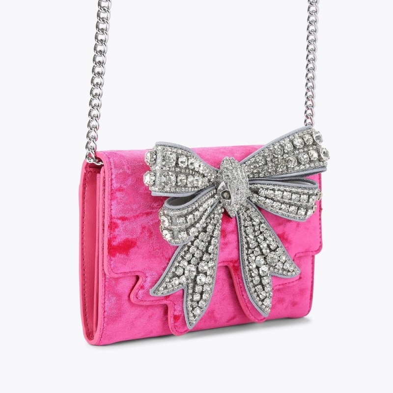 Kurt Geiger Shoreditch Bow Chain Wallet Roz | RGBP7320