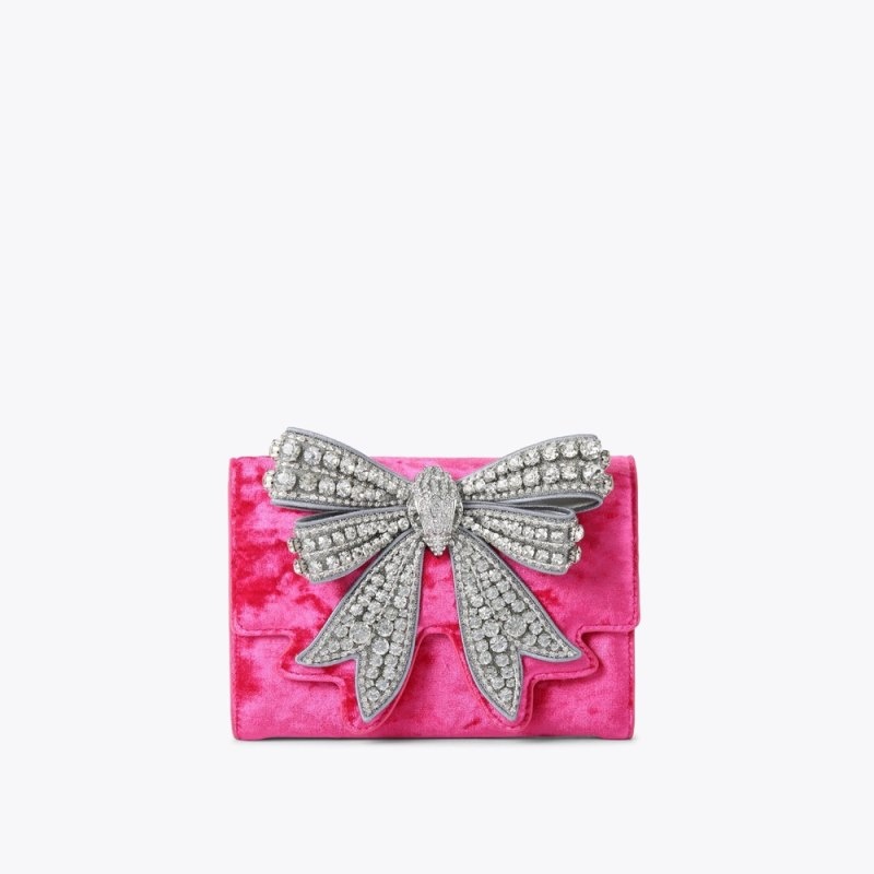 Kurt Geiger Shoreditch Bow Chain Wallet Roz | RGBP7320
