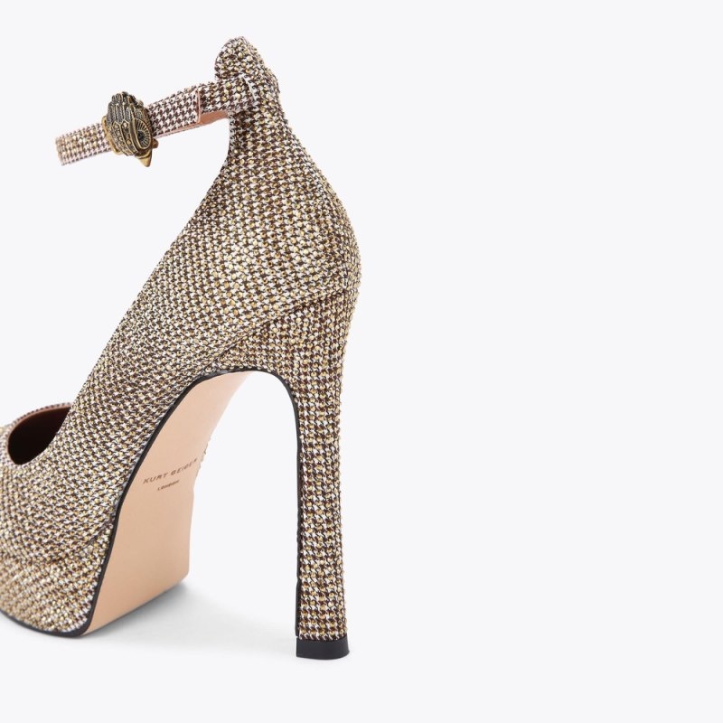 Kurt Geiger Shoreditch Platforma Court Bej | QYAH9384