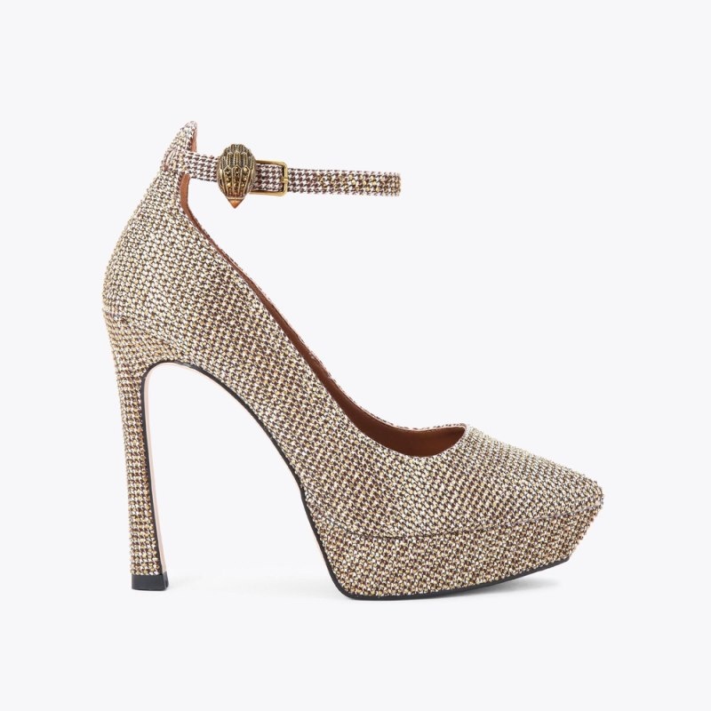 Kurt Geiger Shoreditch Platforma Court Bej | QYAH9384
