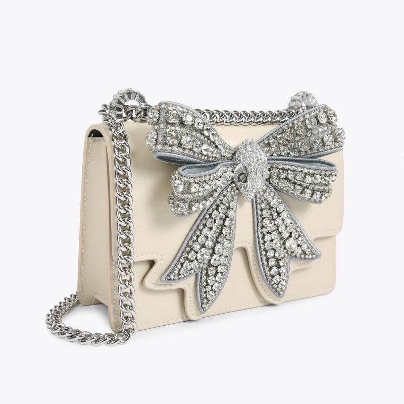 Kurt Geiger Small Bow Shoreditch Bone | VSPJ9223