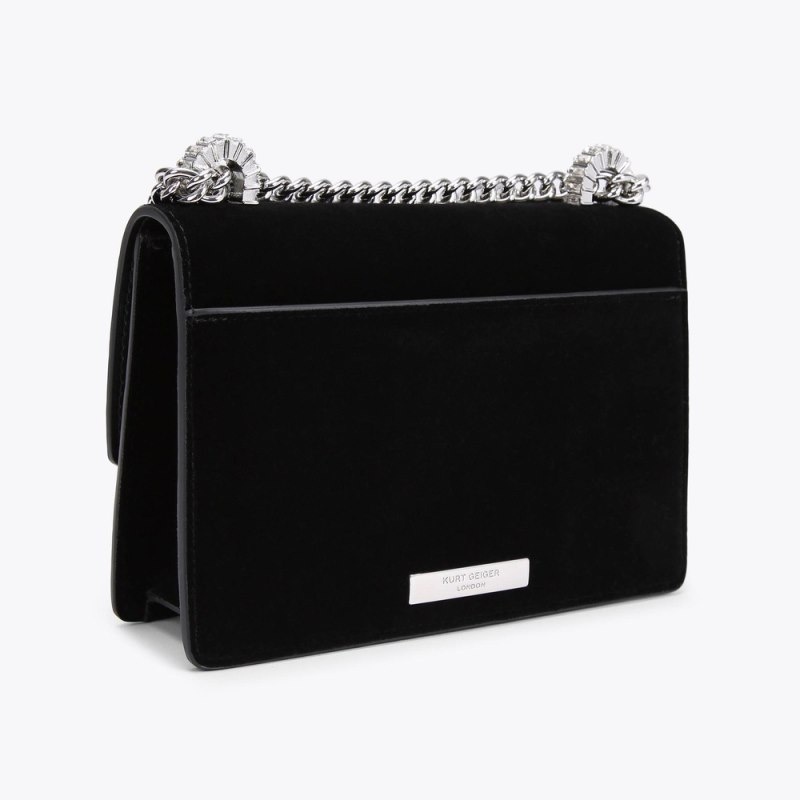 Kurt Geiger Small Bow Shoreditch Negrii Albi | RZZA6442