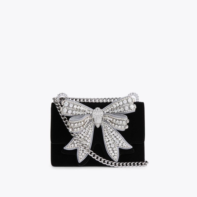 Kurt Geiger Small Bow Shoreditch Negrii Albi | RZZA6442