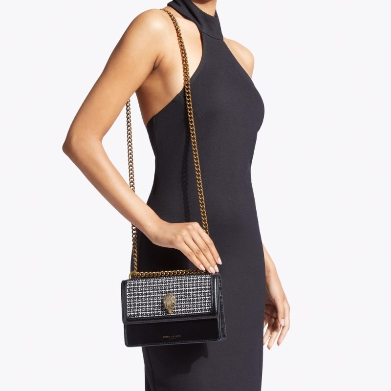 Kurt Geiger Small Fabric Shoreditch Negrii | KGJH5003