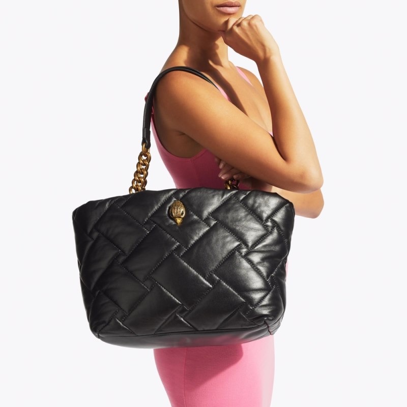 Kurt Geiger Small Kensington Soft Shopper Negrii | YMOQ0597