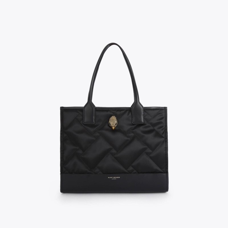 Kurt Geiger Small Recycled Square Shopper Negrii | JUOX6469