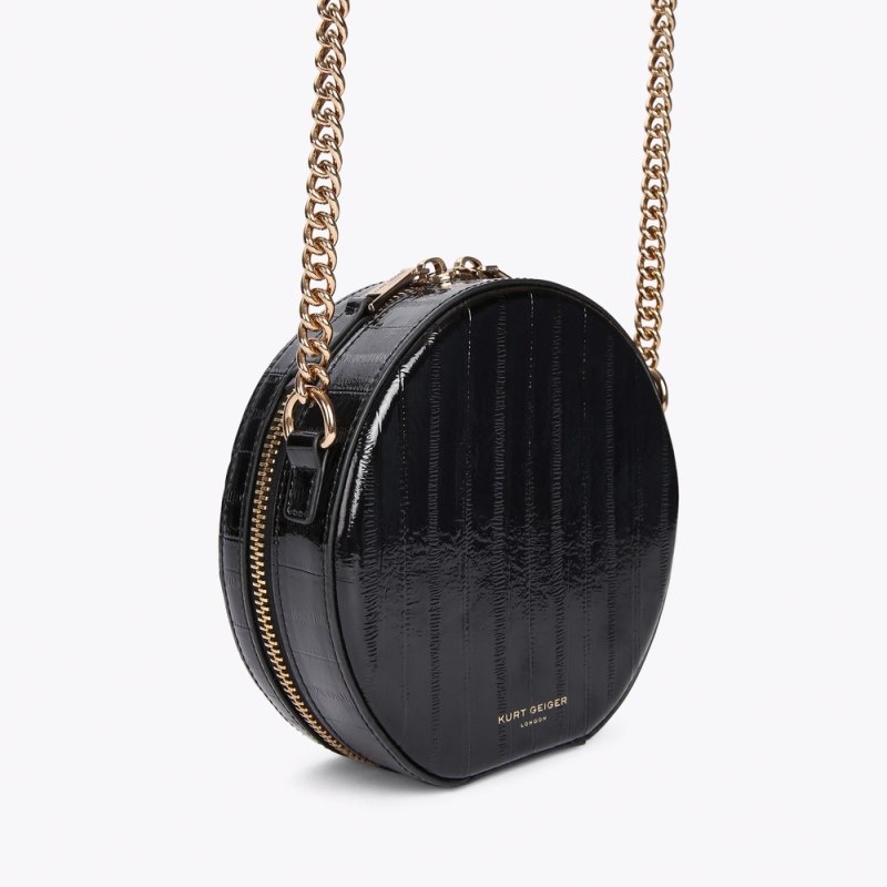 Kurt Geiger Small Round Shoreditch Negrii | WTEX4140