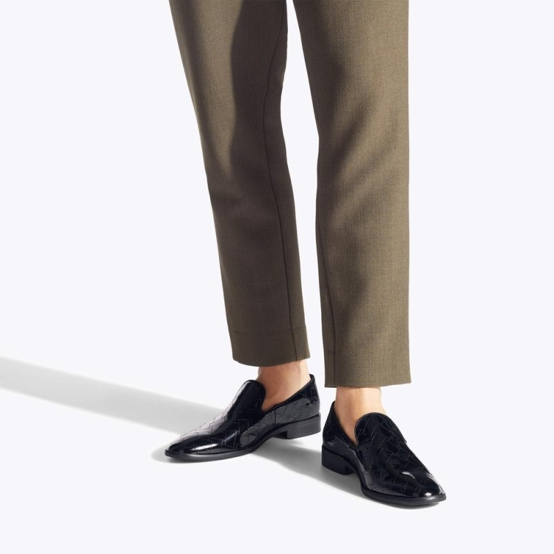 Kurt Geiger Spencer Stitch Loafer Negrii | URYV1455