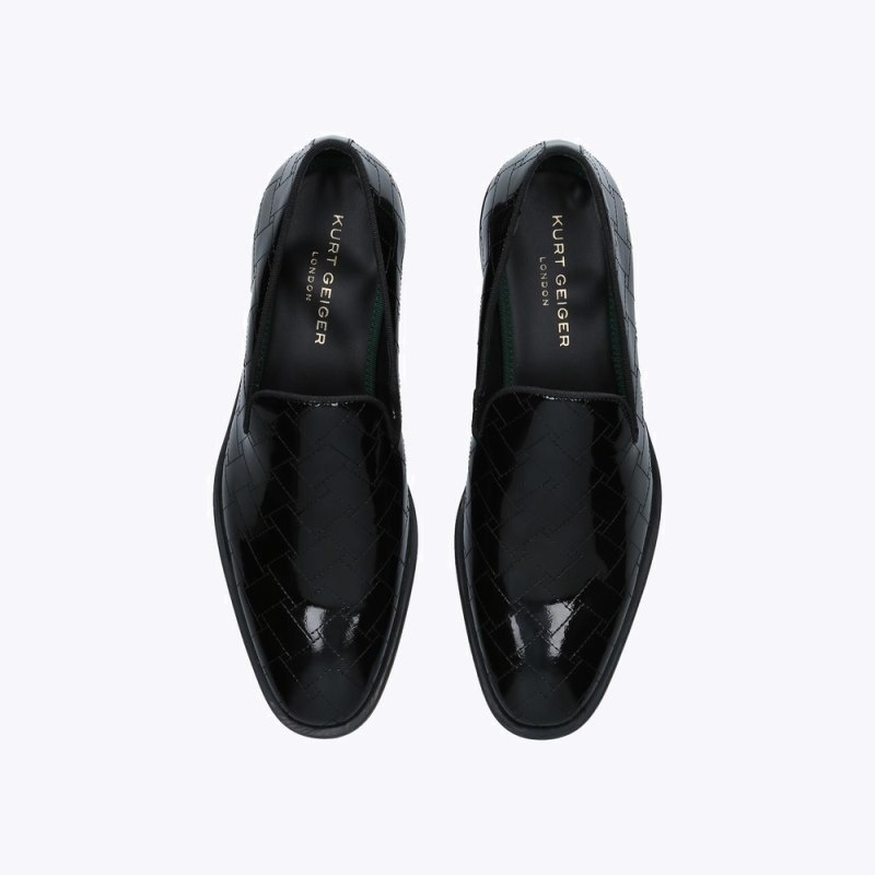 Kurt Geiger Spencer Stitch Loafer Negrii | URYV1455