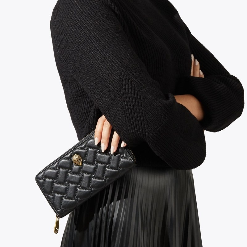 Kurt Geiger Zip Around Eagle Negrii | LTZG2693