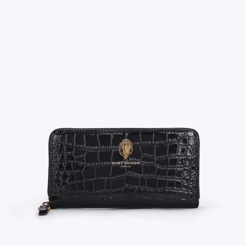 Kurt Geiger Zip Around Negrii | PEOT5462