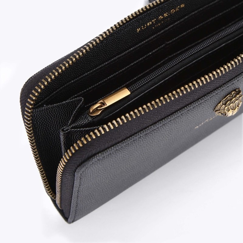 Kurt Geiger Zip Around Negrii | TEPF9930
